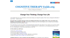 Desktop Screenshot of cognitivetherapyguide.org